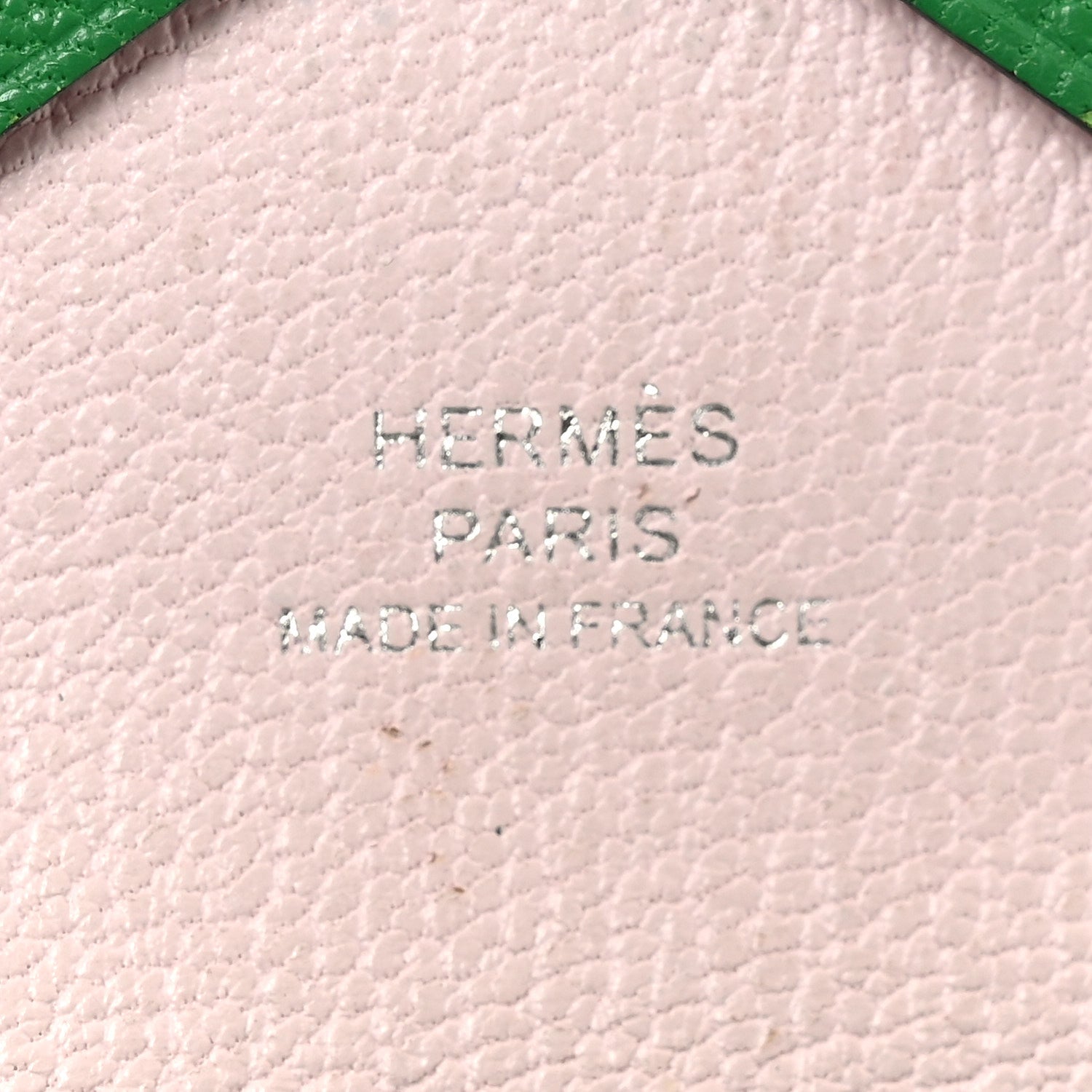 Hermes Chevre Mysore Verso Calvi Duo Card Case Menthe Rose Sakura 6 of 7