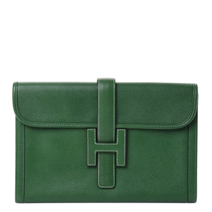Hermes Epsom Jige PM Clutch Vert Bengale 1 of 4