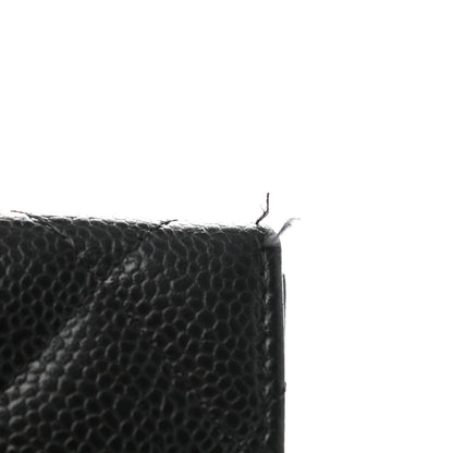 Chanel Caviar Quilted Long Flap Wallet Black 9 of 9