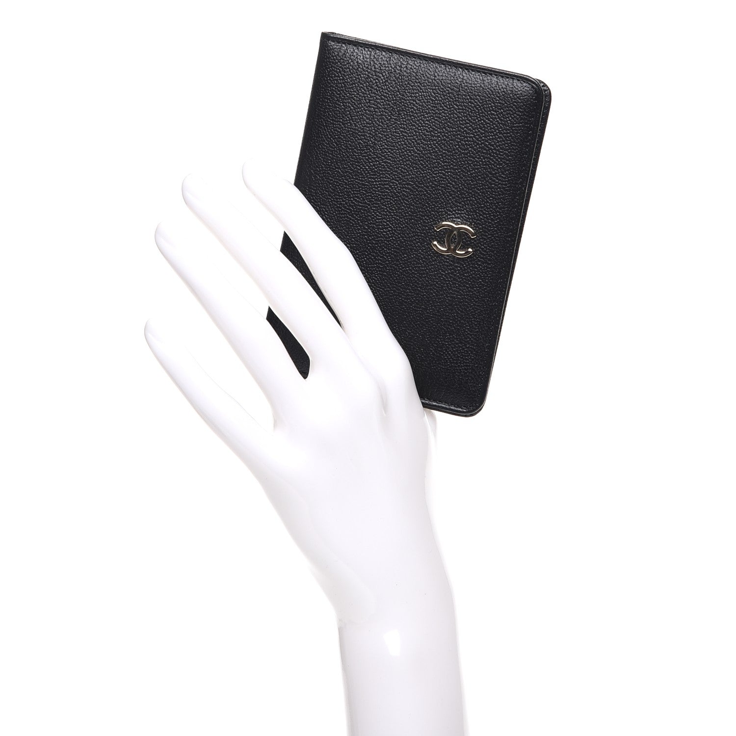Chanel Goatskin Card Holder Wallet Black 2 of 9