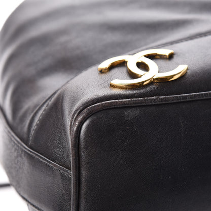Chanel Lambskin CC Drawstring Shoulder Bag Black 14 of 21
