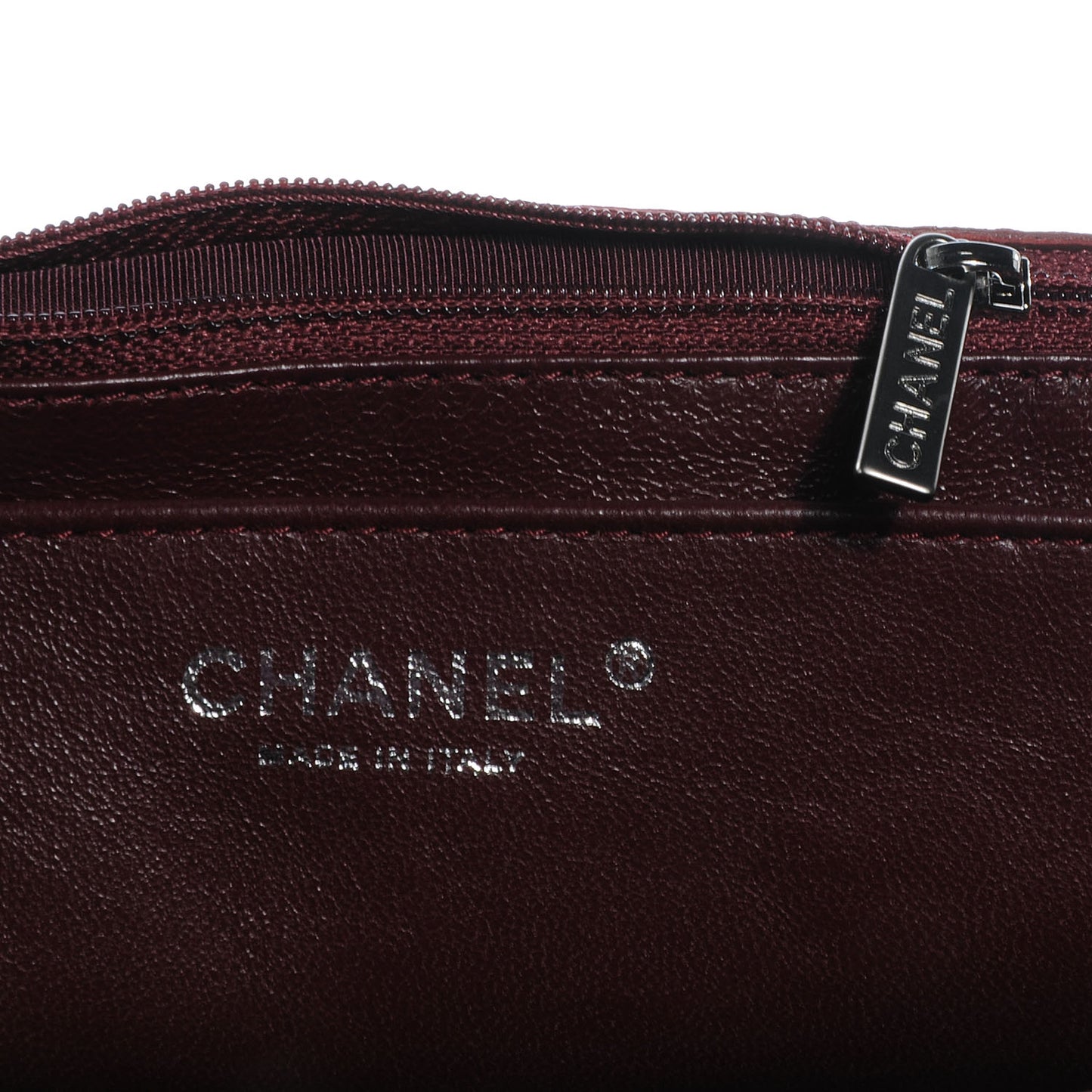 Lambskin Jumbo Single Flap Dark Red