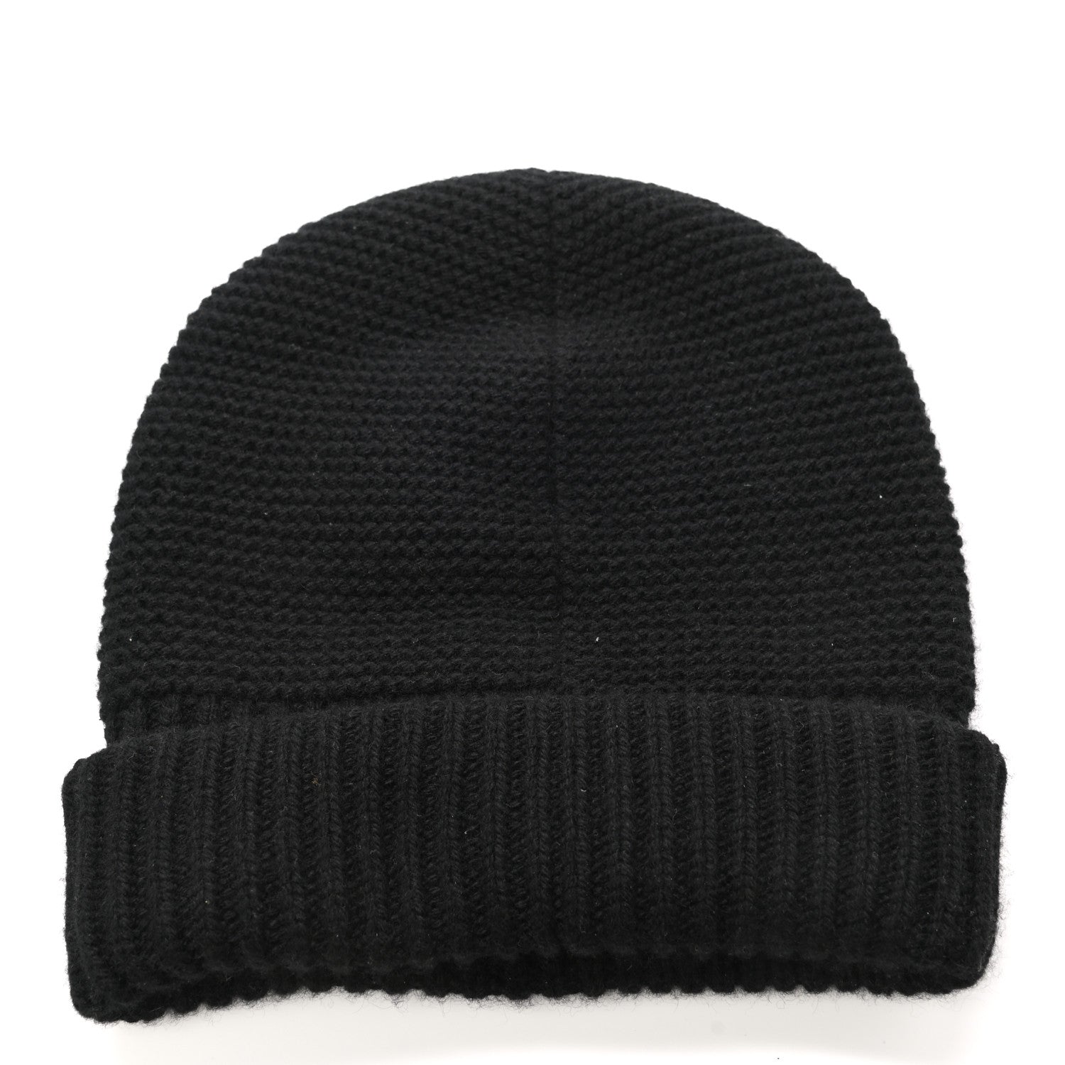 Hermes Cashmere Beanie Hat M Black 3 of 6