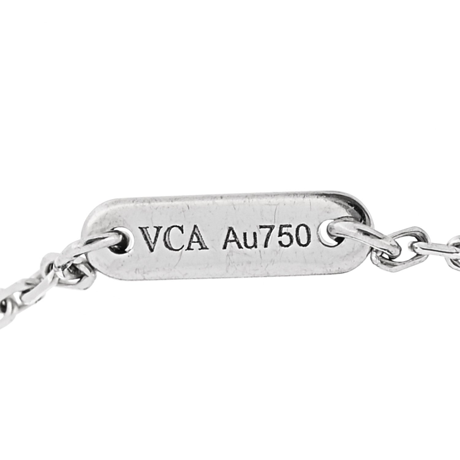 Van Cleef & Arpels 18K White Gold Diamond Sweet Alhambra Bracelet 4 of 6