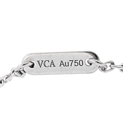 Van Cleef & Arpels 18K White Gold Diamond Sweet Alhambra Bracelet 4 of 6