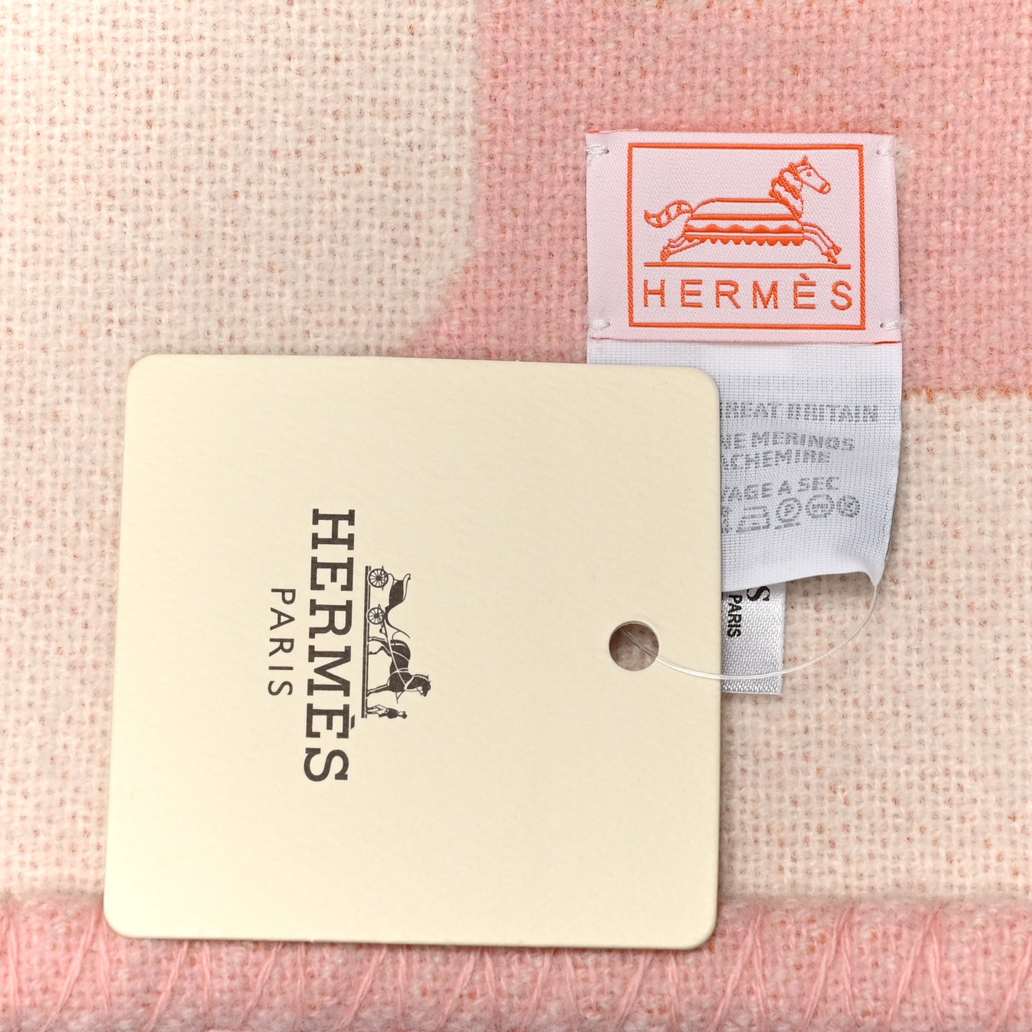 Wool Cashmere Avalon Epopee Blanket Mandarine Rose