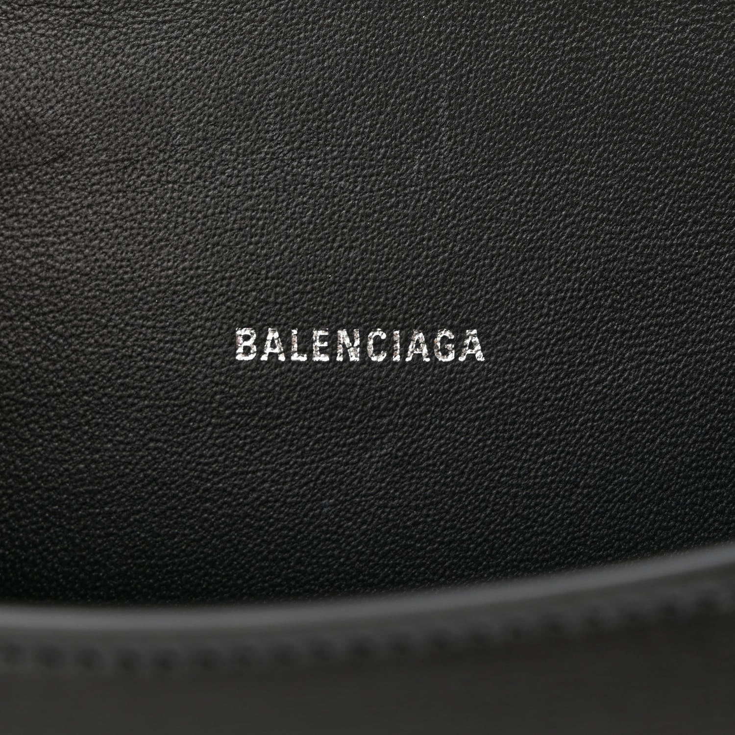 Balenciaga Shiny Box Calfskin Strass Hourglass Top Handle Bag XS Black 6 of 13