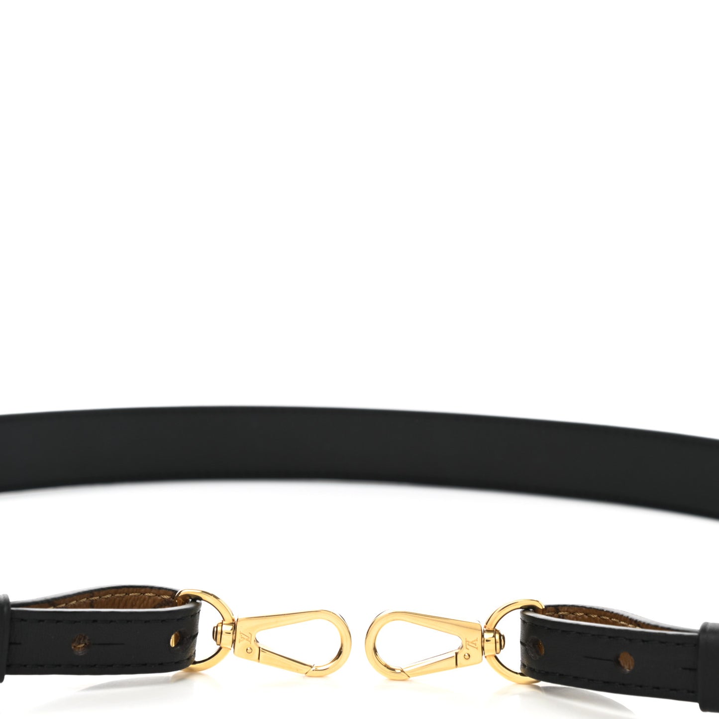 Reverse Monogram Bandouliere Shoulder Strap XL Black