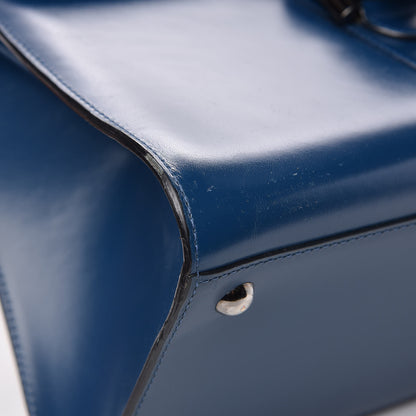 Delvaux Box Calfskin Brillant MM Satchel Blue De Prusse 16 of 17