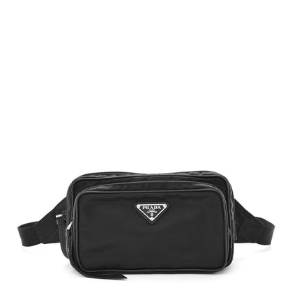 Prada Tessuto Nylon Saffiano Belt Bag Black 1 of 12