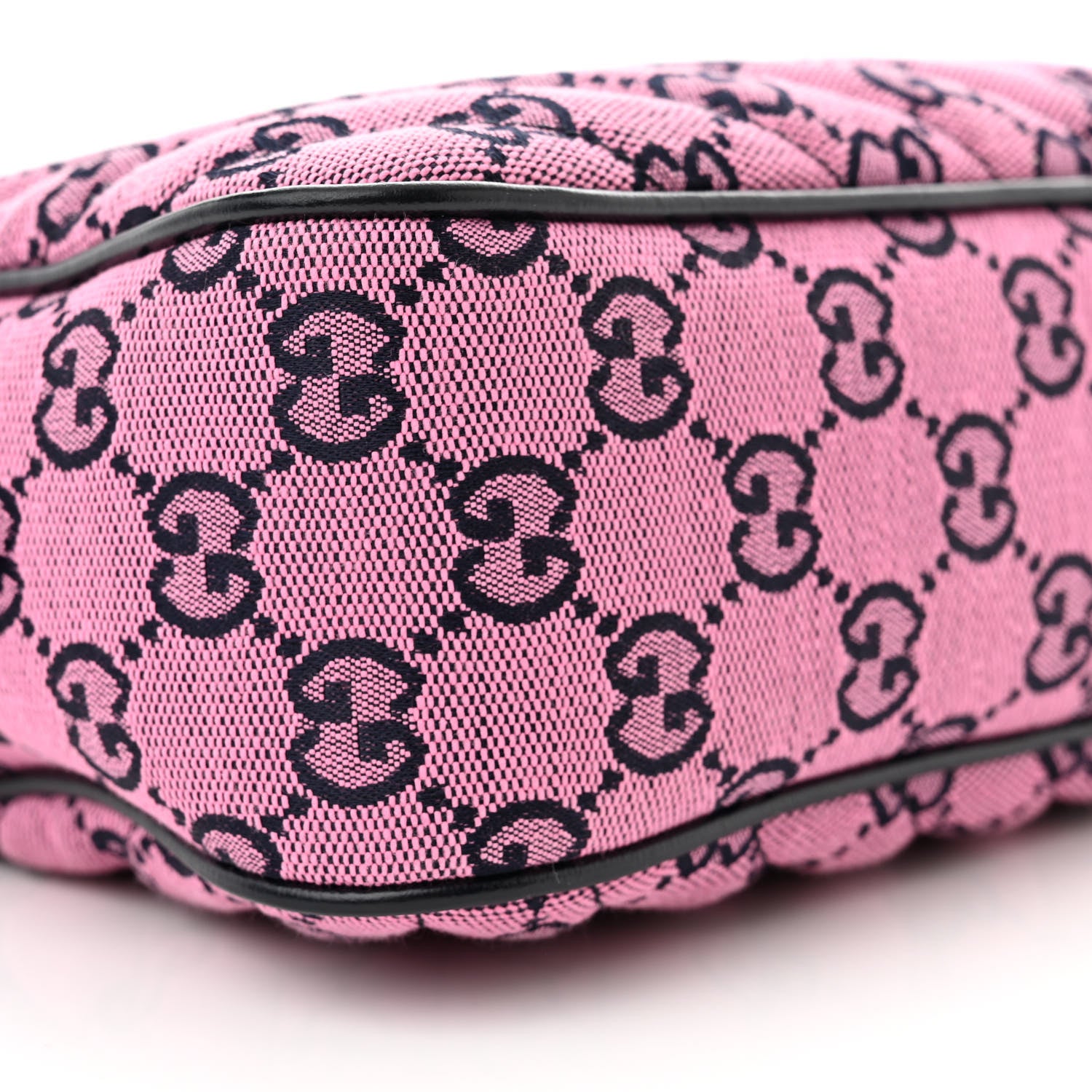 Gucci Monogram Multicolor Matelasse Diagonal Small GG Marmont Chain Shoulder Bag Pink Blue 9 of 10