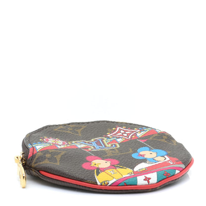 Louis Vuitton Monogram 2020 Christmas Animation Bumper Cars Round Coin Purse Coquelicot 4 of 10