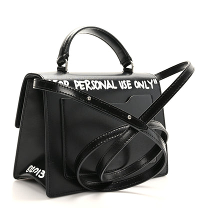 Off-White Calfskin Cash Jitney 1.4 Shoulder Bag Black 3 of 10