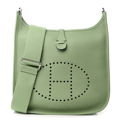 Hermes Taurillon Maurice Evelyne III PM Vert Criquet 1 of 11