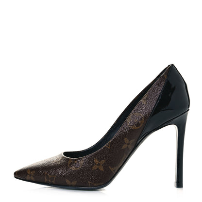 Louis Vuitton Monogram Cherie Pumps 36 Black 1 of 9