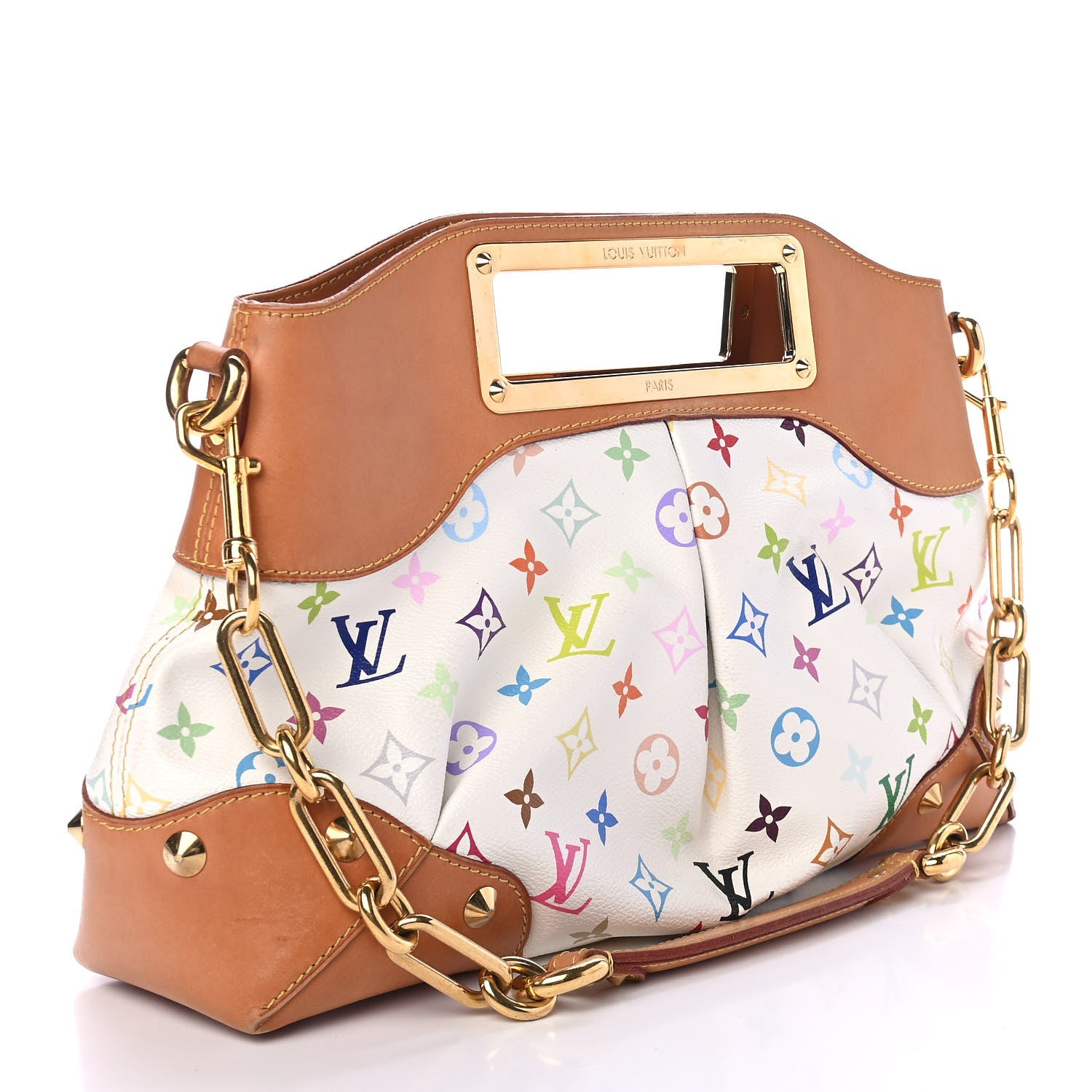Louis Vuitton Monogram Multicolor Judy MM White 2 of 4
