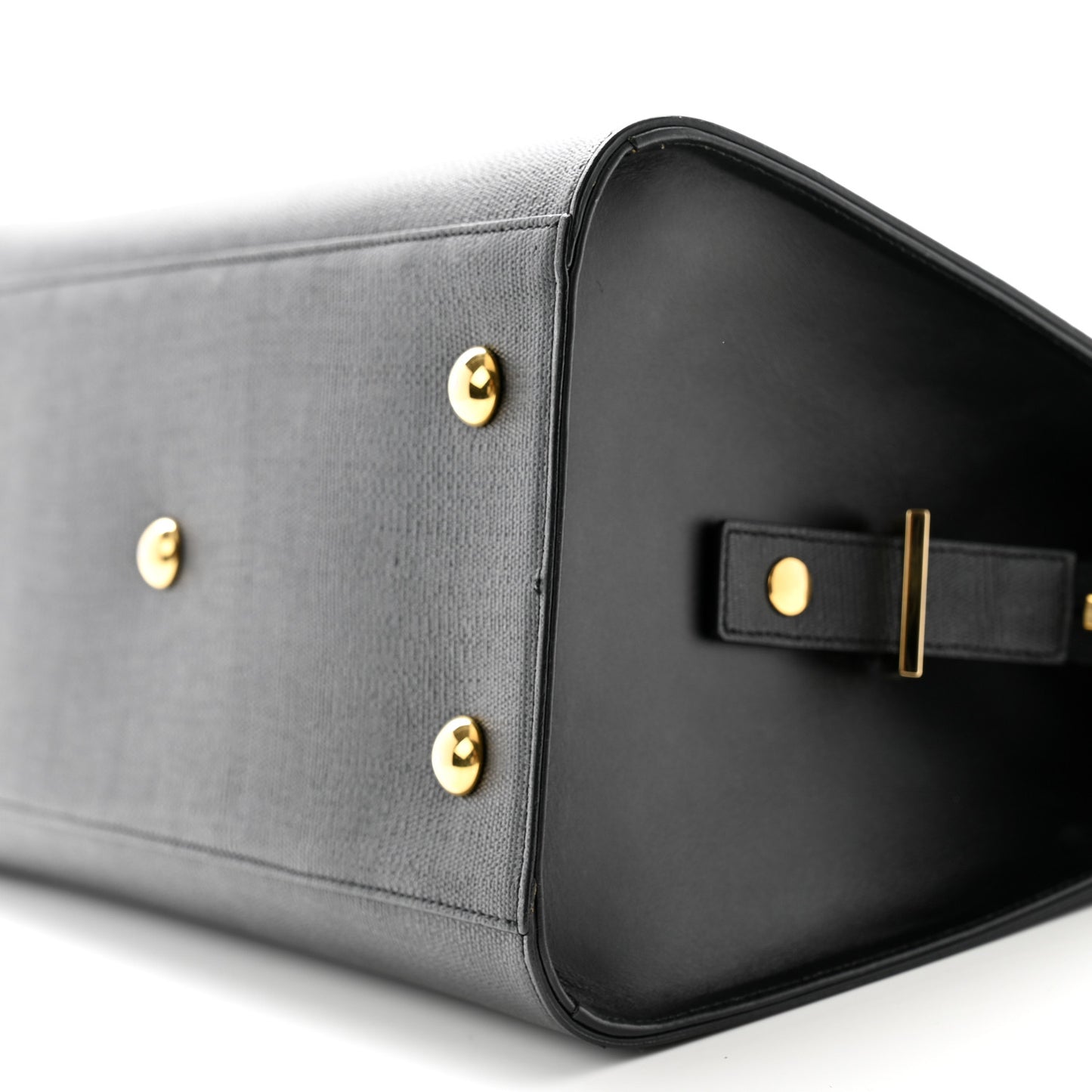 Textured Calfskin Small Classic Y Cabas Black