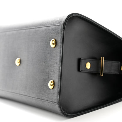 Saint Laurent Textured Calfskin Small Classic Y Cabas Black 10 of 11