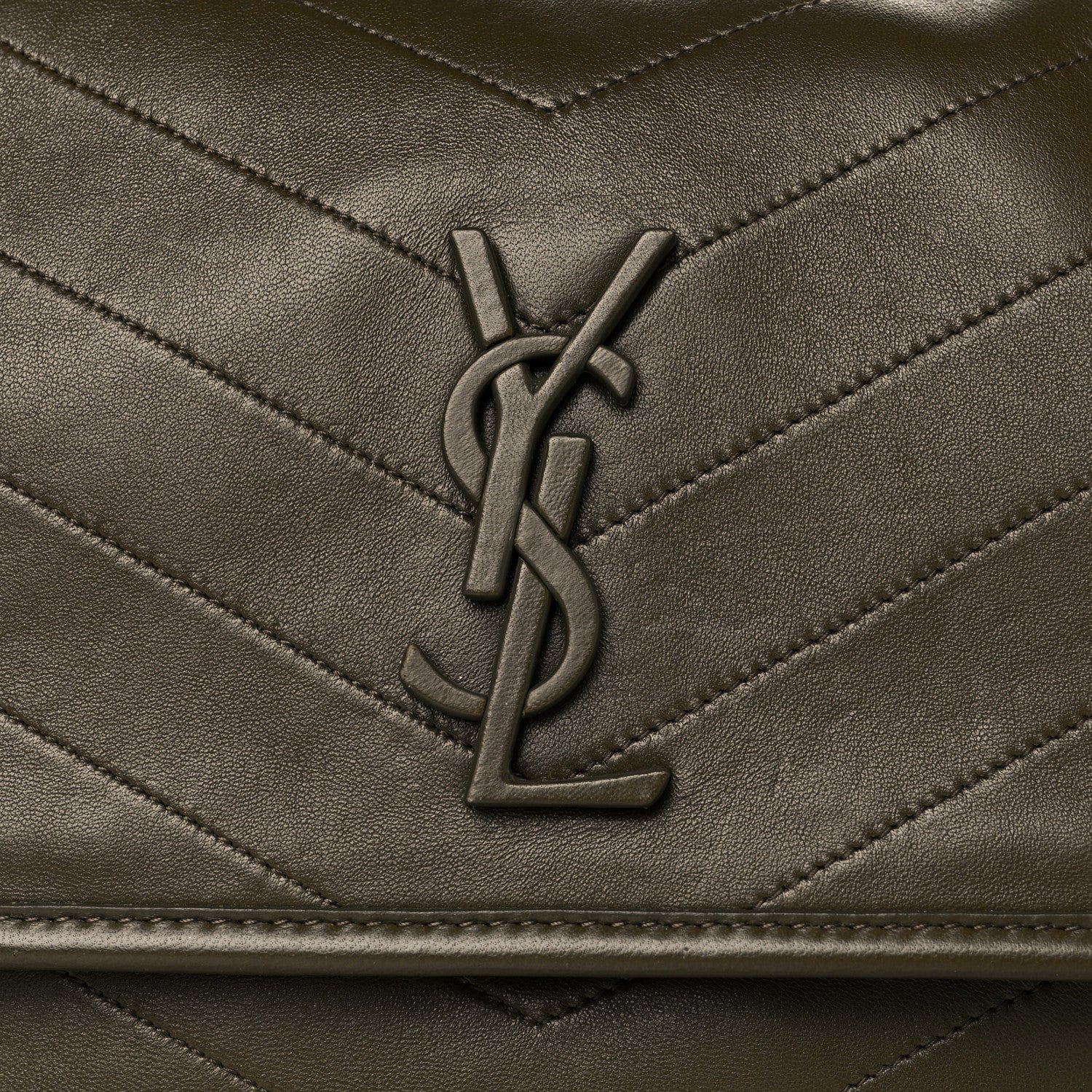 Saint Laurent Lambskin Matelasse Monogram Medium Niki Chain Satchel Seaweed 8 of 10