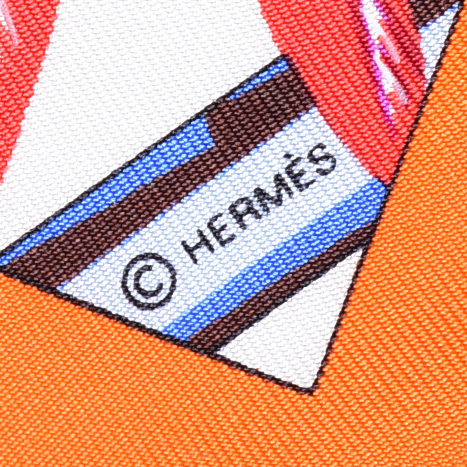 Hermes Silk Brazil Pocket Square 3 of 5