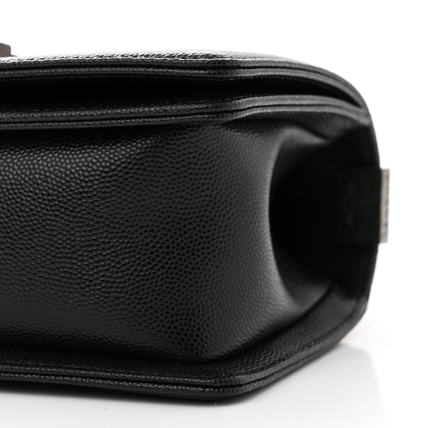 Caviar Quilted Small Boy Flap Black