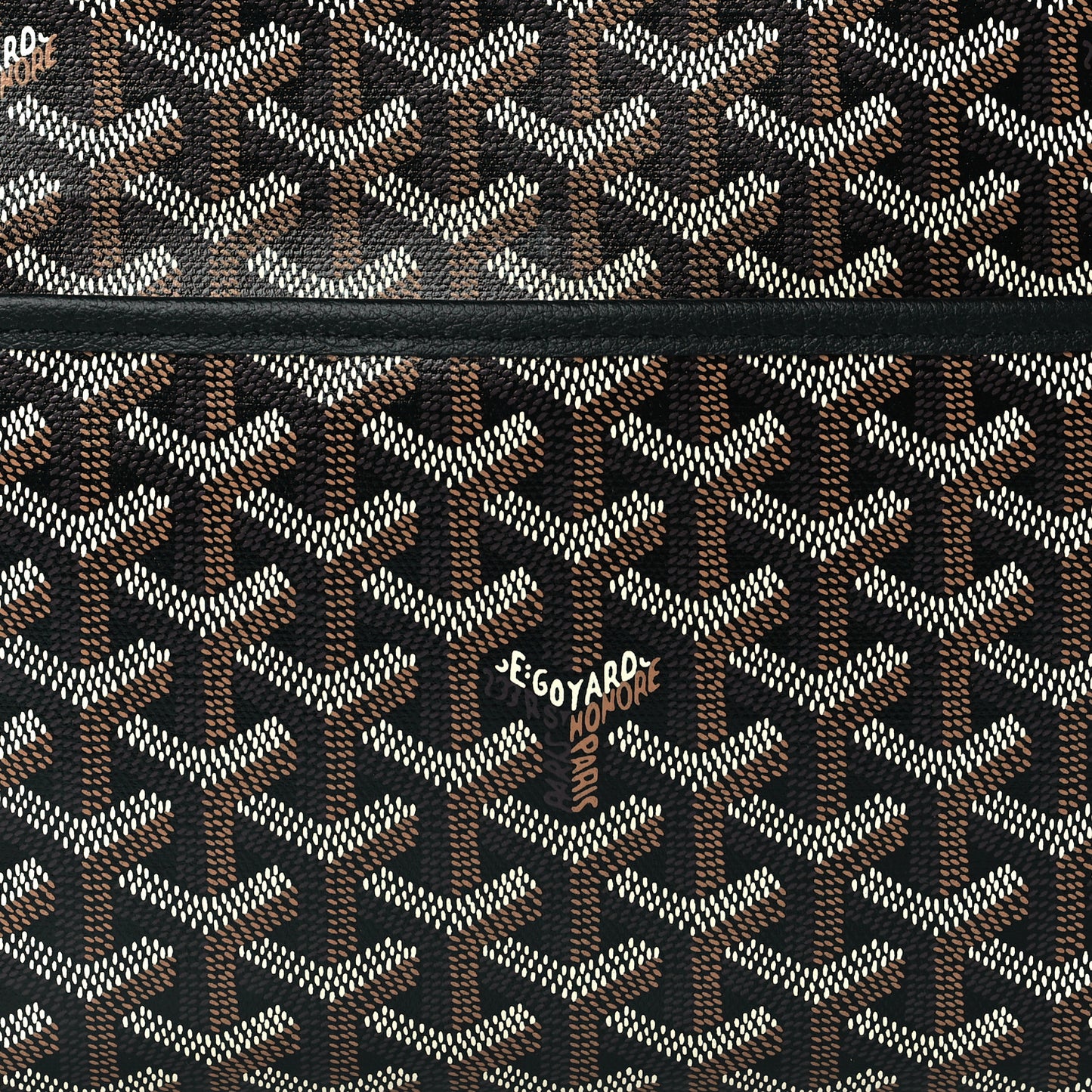 Goyardine Jouvence MM Toiletry Pouch Black