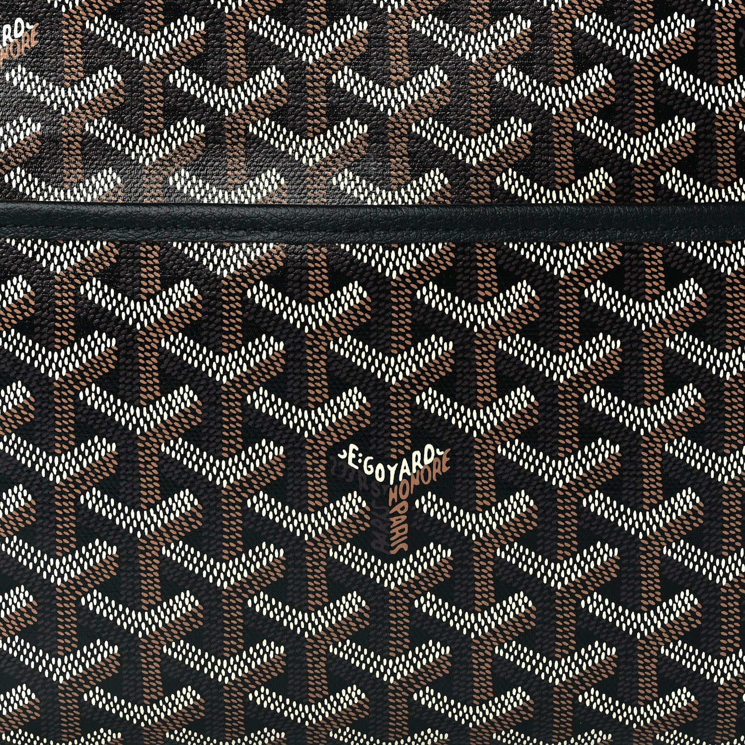 Goyard Goyardine Jouvence MM Toiletry Pouch Black 8 of 10