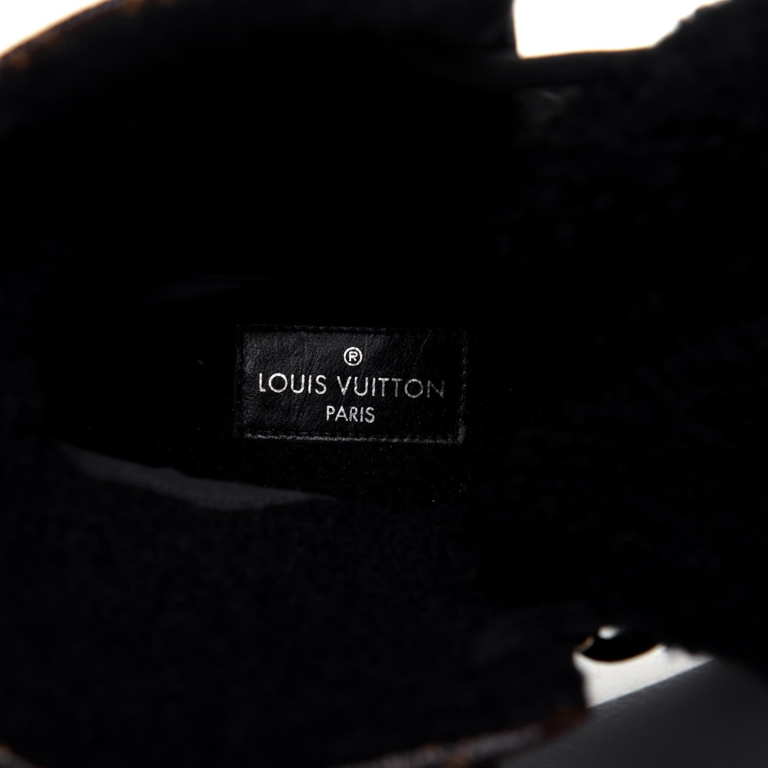 Louis Vuitton Grained Calfskin Shearling LV Beaubourg Ankle Boots 38 Black 7 of 10