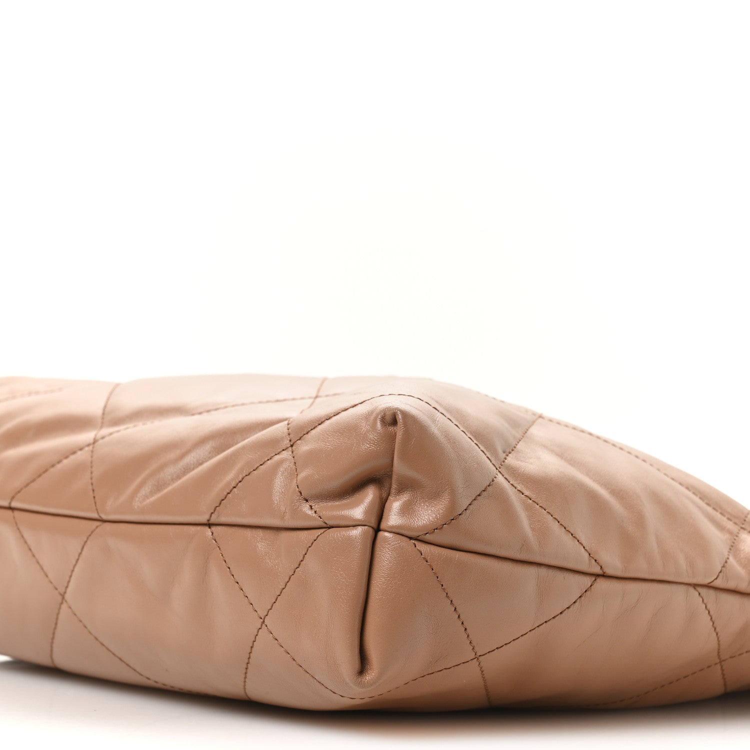 Chanel Shiny Calfskin Quilted Small Chanel 22 Camel 10 of 10