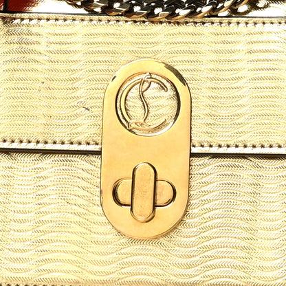 Christian Louboutin Metallic Calfskin Mini Elisa Shoulder Bag Gold 8 of 16