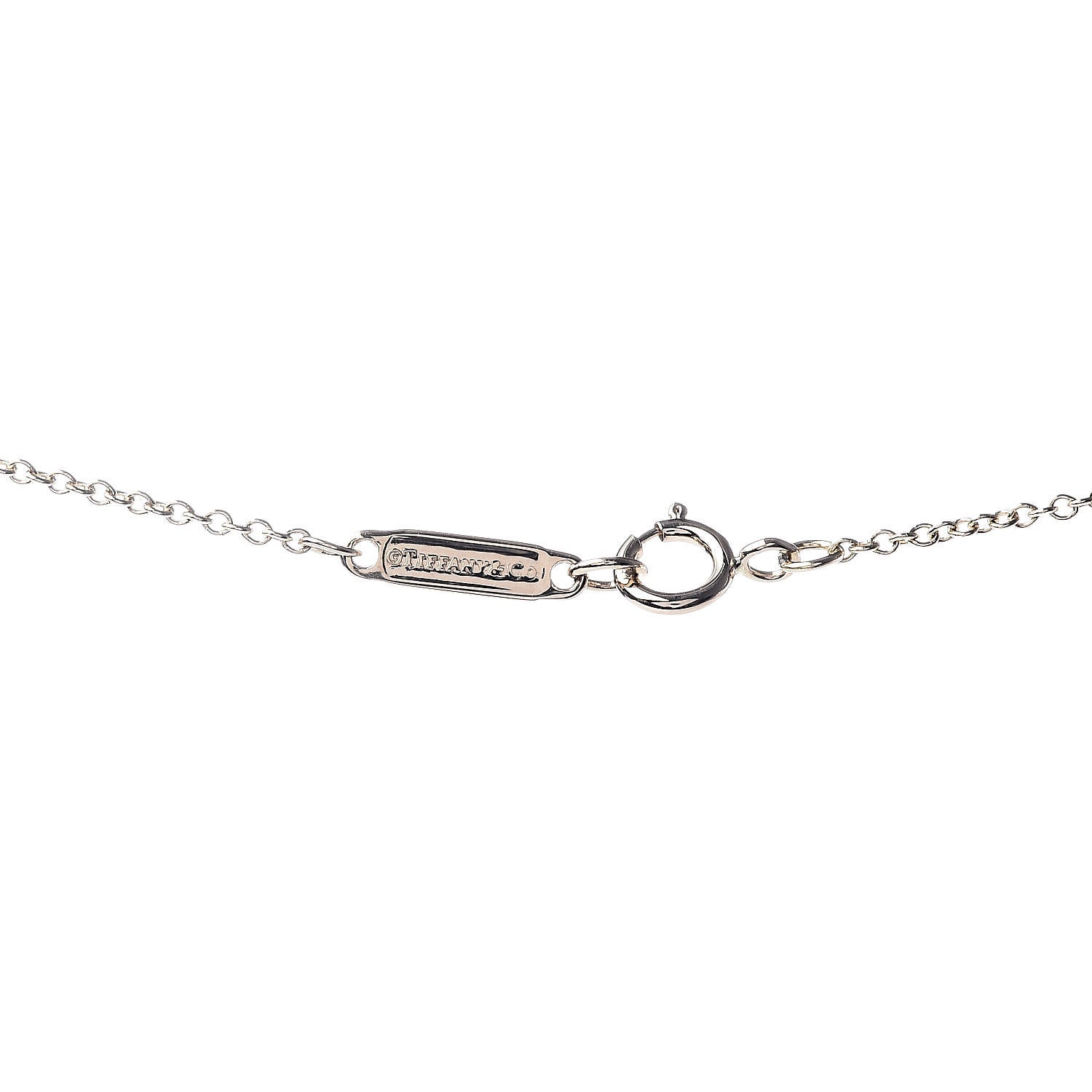 Tiffany 18K Yellow Gold Diamond Small T Smile Pendant Necklace 5 of 7