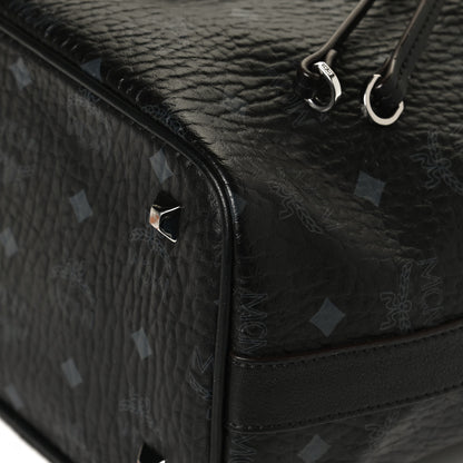 MCM Visetos Small Essential Drawstring Bucket Bag Black 13 of 13