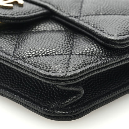Chanel Caviar Quilted Mini Chain Bag Black 9 of 9