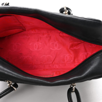 Chanel Calfskin Quilted Large Cambon Bowler Black 5 of 11