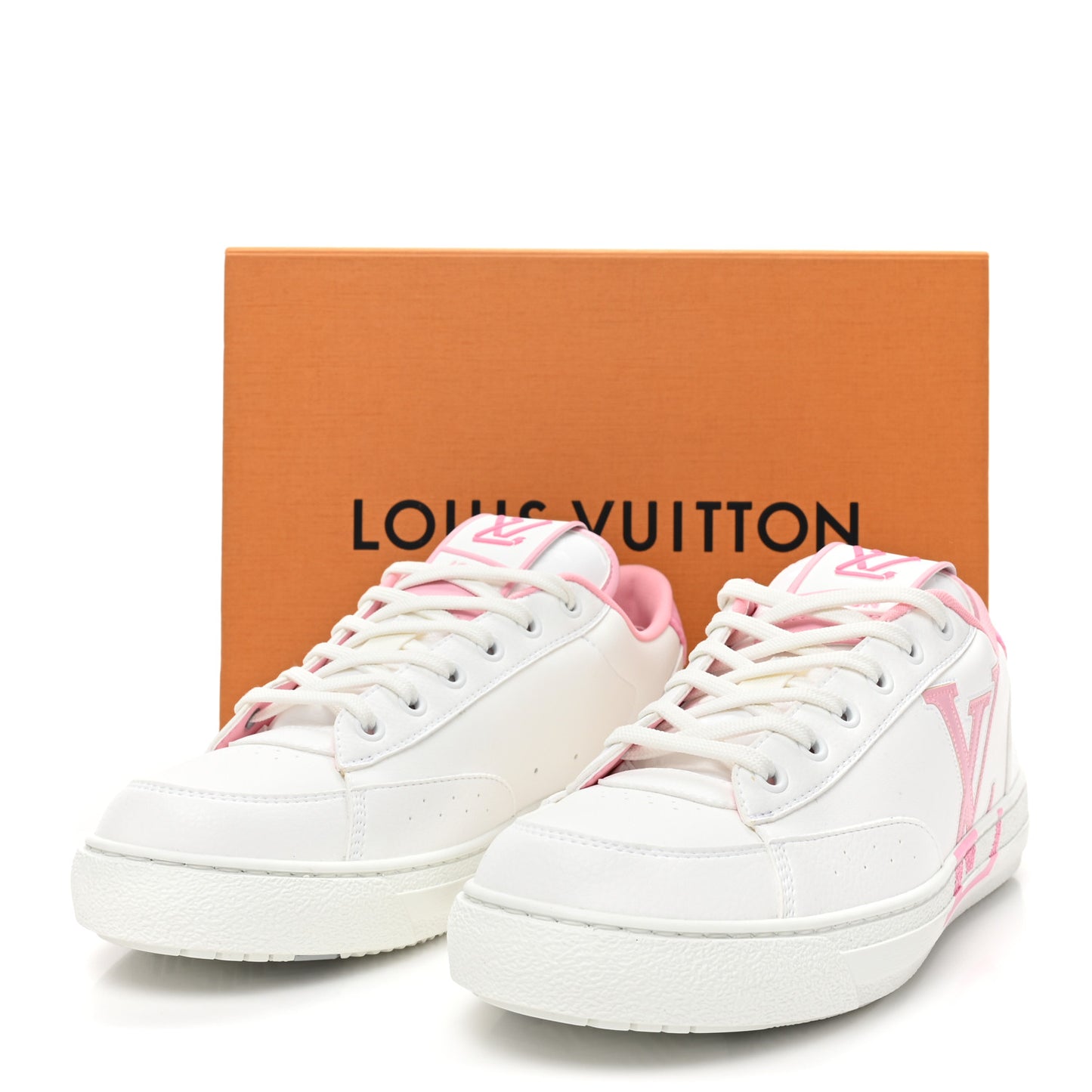 Calfskin Charlie Sneaker 39 White Rose Clair