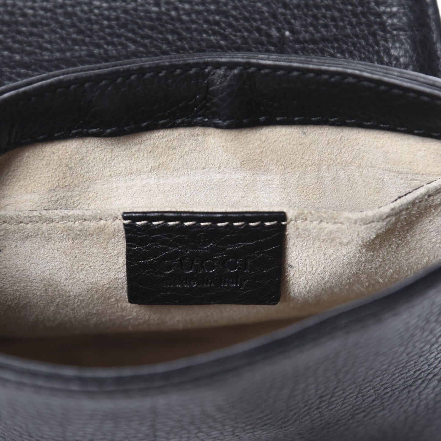 Pebbled Calfskin Small 1973 Chain Shoulder Bag Black