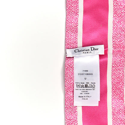 Christian Dior Silk Star Mitzah Scarf Pink 3 of 3