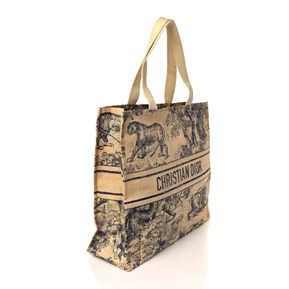 Christian Dior Straw Dioriviera Tote Beige 3 of 8