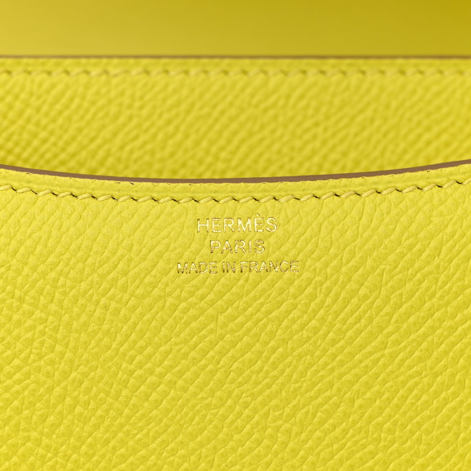 Hermes Epsom Constance 18 Lime 6 of 12