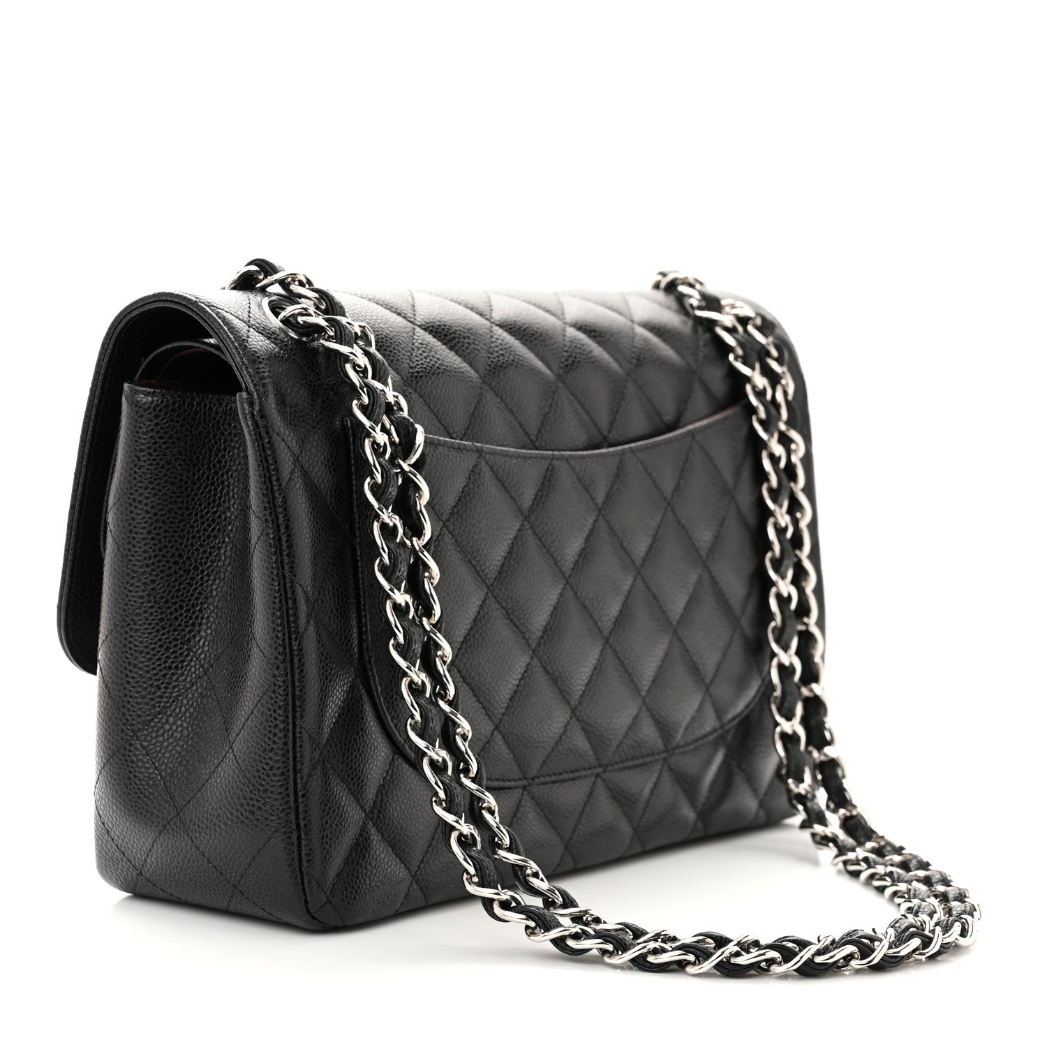 Chanel Caviar Quilted Jumbo Double Flap Black 3 of 12
