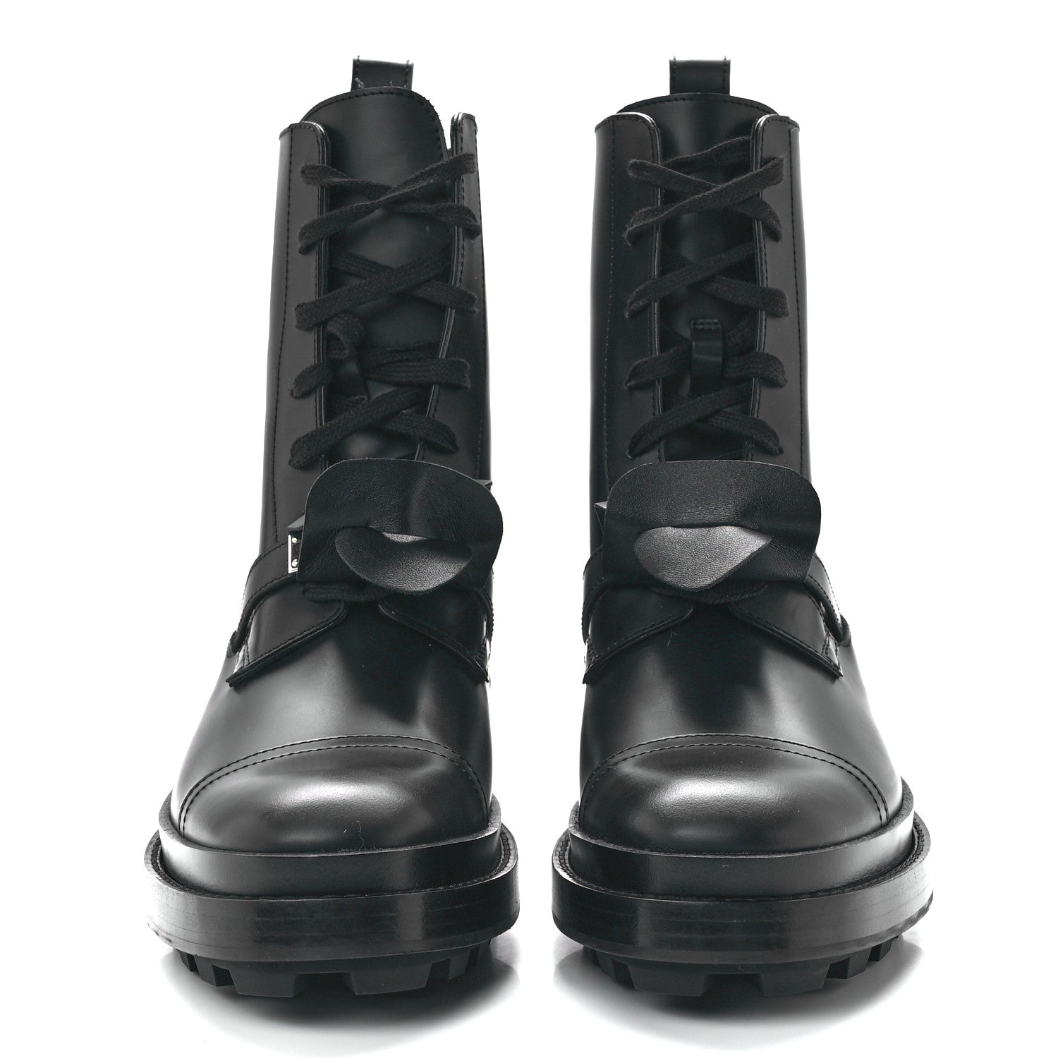 Hermes Glossed Calfskin Funk Ankle Boots 38 Black 2 of 9