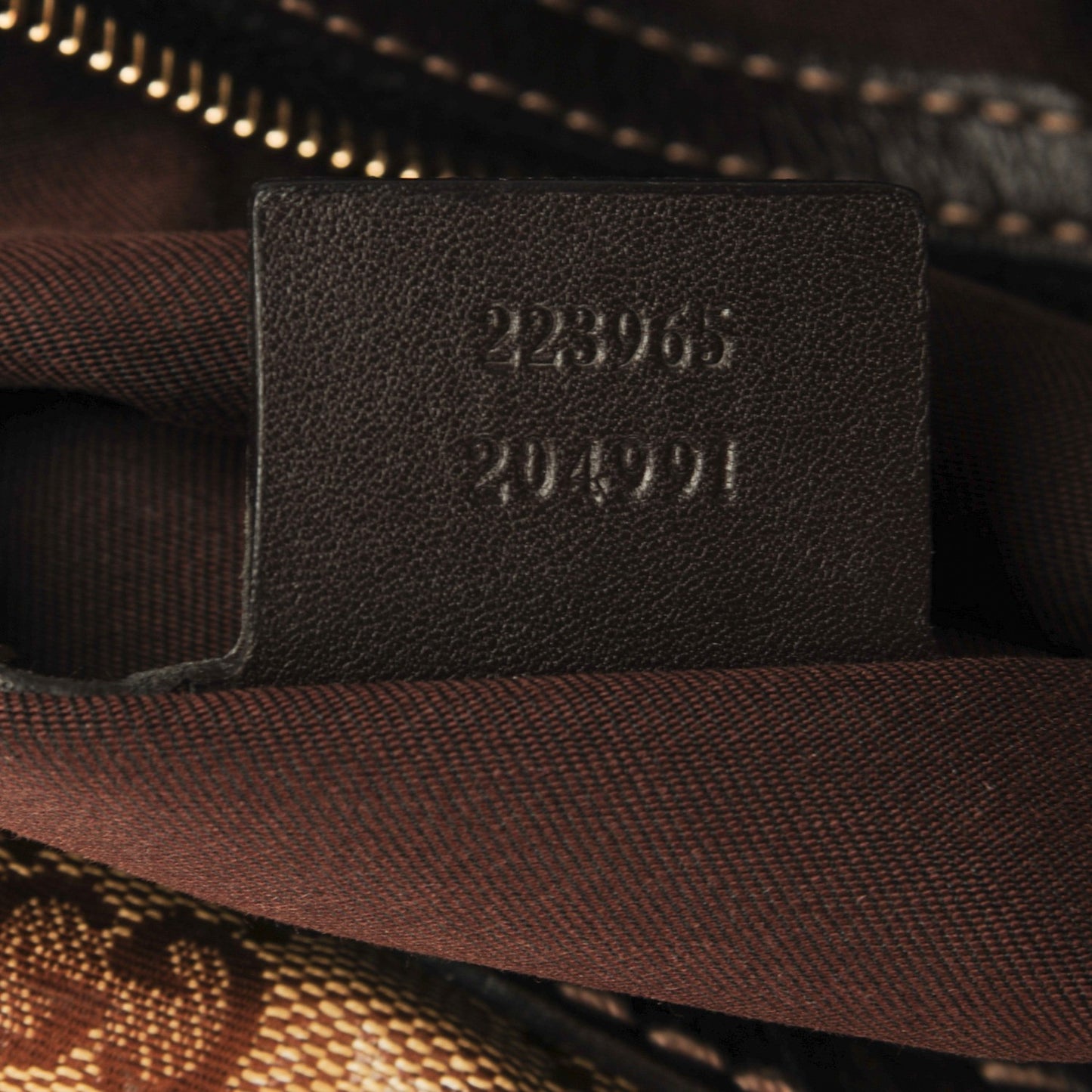 Crystal Monogram Mix Hobo Dark Brown