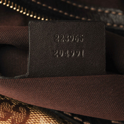 Gucci Crystal Monogram Mix Hobo Dark Brown 6 of 6