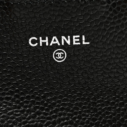 Chanel Caviar Quilted Flap Card Holder Wallet Black 7 of 9