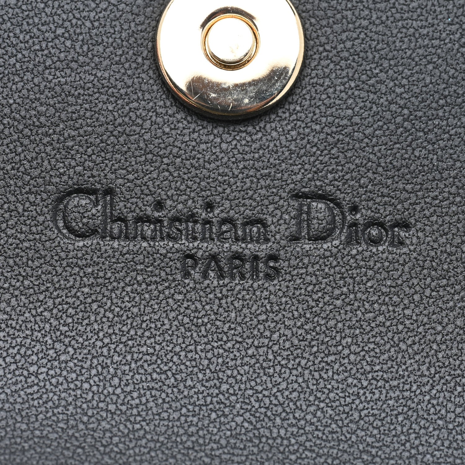 Christian Dior Lambskin Cannage My Dior Glycine Wallet Black 6 of 6