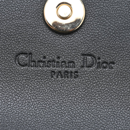 Christian Dior Lambskin Cannage My Dior Glycine Wallet Black 6 of 6