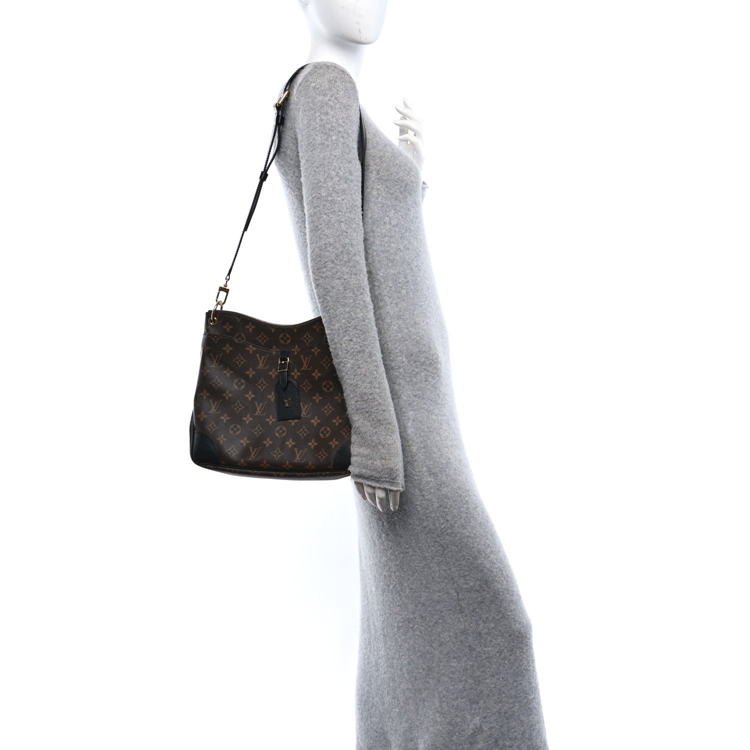 Louis Vuitton Monogram Odeon MM Black 2 of 11