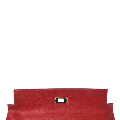 Hermes Epsom Kelly Sellier 32 Rouge Casaque 16 of 38