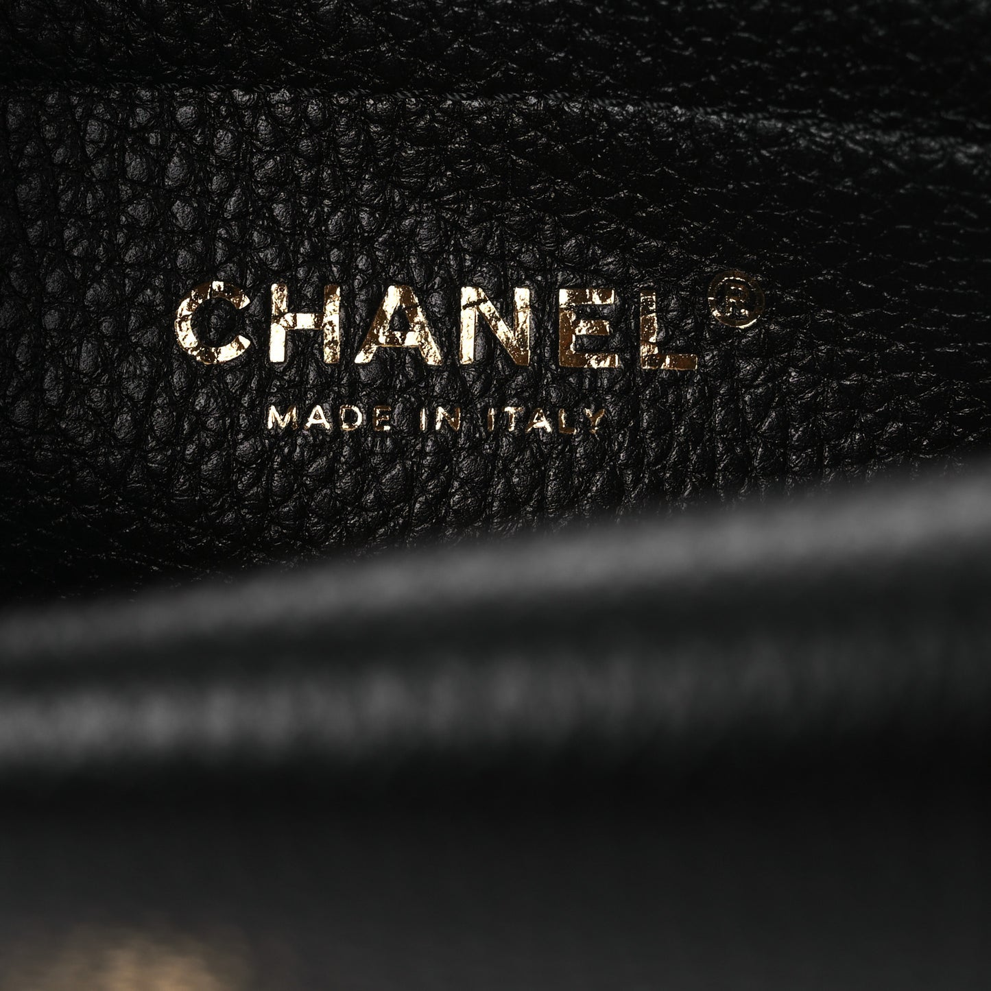 Grained Calfskin Stitched Urban Essentials Small Shopping Bag Black