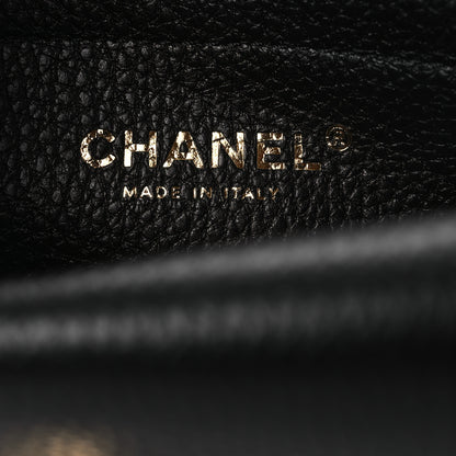 Chanel Grained Calfskin Stitched Urban Essentials Small Shopping Bag Black 6 of 11